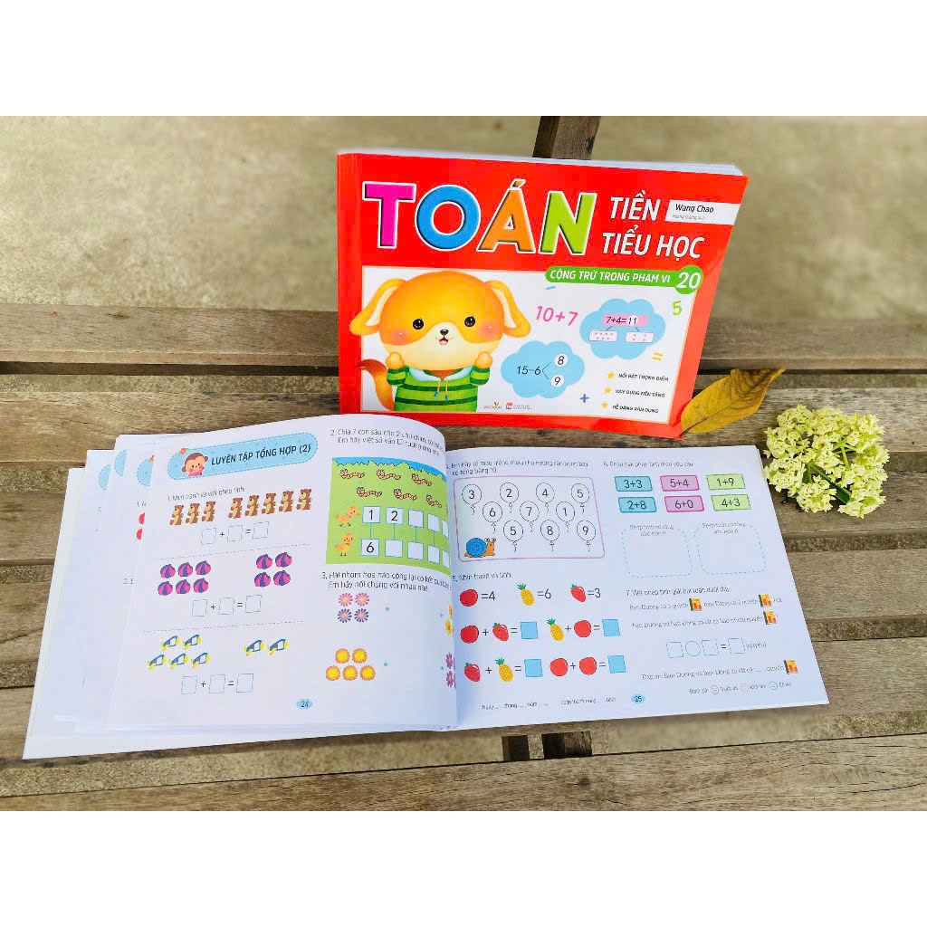 Ảnh Sách - Toán tiền tiểu học cộng trừ trong phạm vi 10 và 20 4