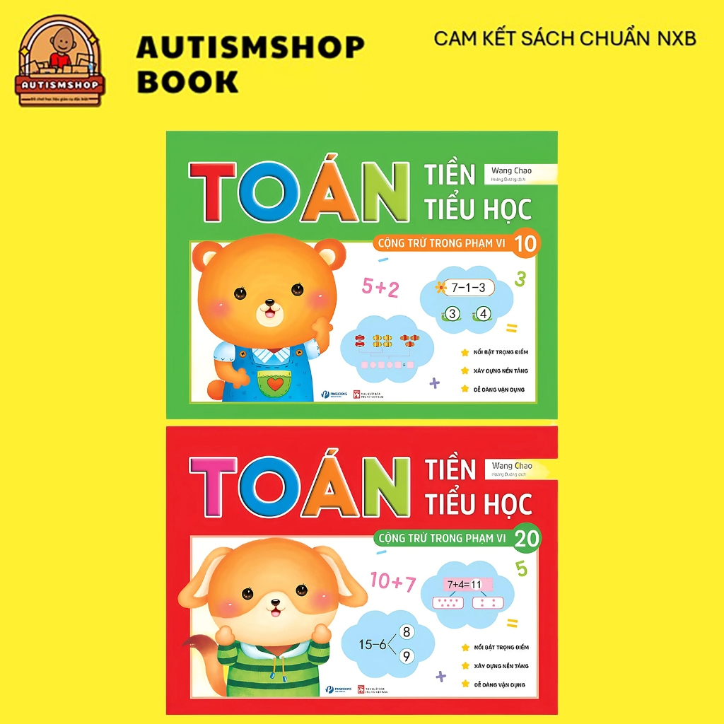 Ảnh Sách - Toán tiền tiểu học cộng trừ trong phạm vi 10 và 20 1