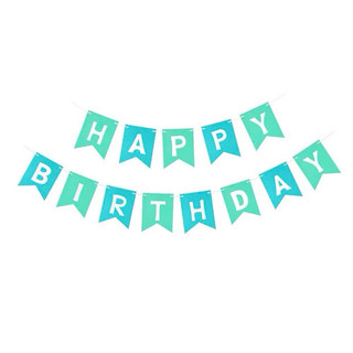 Bộ chữ đuôi cá Happy Birthday , dây treo Happy Birthday , phụ kiện trang trí sinh nhật