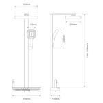 [Hàng Nhập Khẩu] Bộ sen cây 4 phím đàn mã 88077 inox cao cấp 304, lõi đồng, chỉnh nhiệt nóng lạnh, màn hình LED — ảnh 8