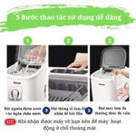 (SIÊU TỐC) Máy làm đá viên Hicon siêu tốc 6 phút cho gia đình, Tủ Lạnh mini làm đá, máy làm đá tức thì — ảnh 5