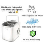 (SIÊU TỐC) Máy làm đá viên Hicon siêu tốc 6 phút cho gia đình, Tủ Lạnh mini làm đá, máy làm đá tức thì — ảnh 4