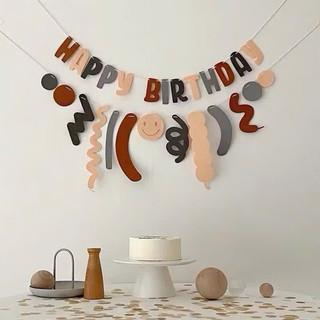 Bộ dây treo sinh nhật phong cách Hàn Quốc , phụ kiện trang trí sinh nhật , dây treo happy birthday