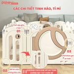 Bộ Quây Cũi Nhựa Pakey Premium Moon House Cho Bé, Tích Hợp Bảng Lego Kèm Bảng Vẽ Giúp Bé Phát Triển Toàn Diện — ảnh 5