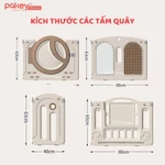 Bộ Quây Cũi Nhựa Pakey Premium Moon House Cho Bé, Tích Hợp Bảng Lego Kèm Bảng Vẽ Giúp Bé Phát Triển Toàn Diện — ảnh 7