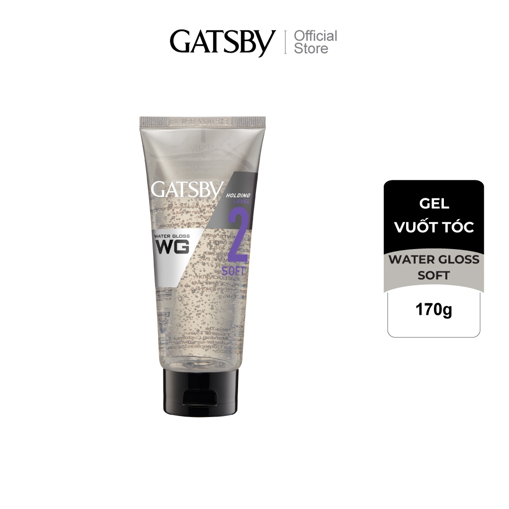 Ảnh Gel vuốt tóc nam mềm mượt GATSBY Water Gloss Soft 170g 1