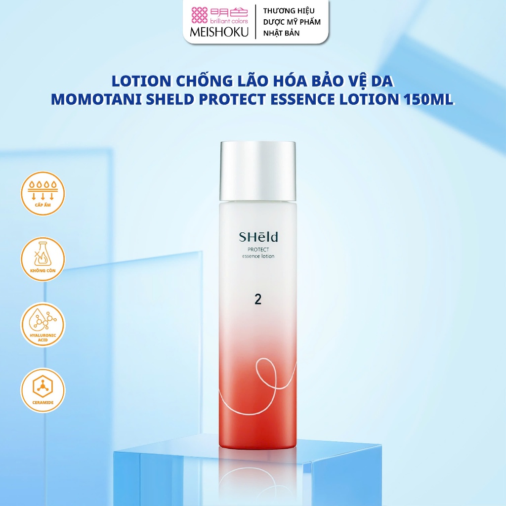 Ảnh Nước Hoa Hồng Dưỡng Ẩm Bảo Vệ Da Ban Ngày MOMOTANI SHeld 150ML 1