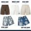 - Quần Short Jean Nam WHY.NOT MOCHA SHORT JEANS Form Trên Gối- Quần Đùi Nam Màu Nâu Tây