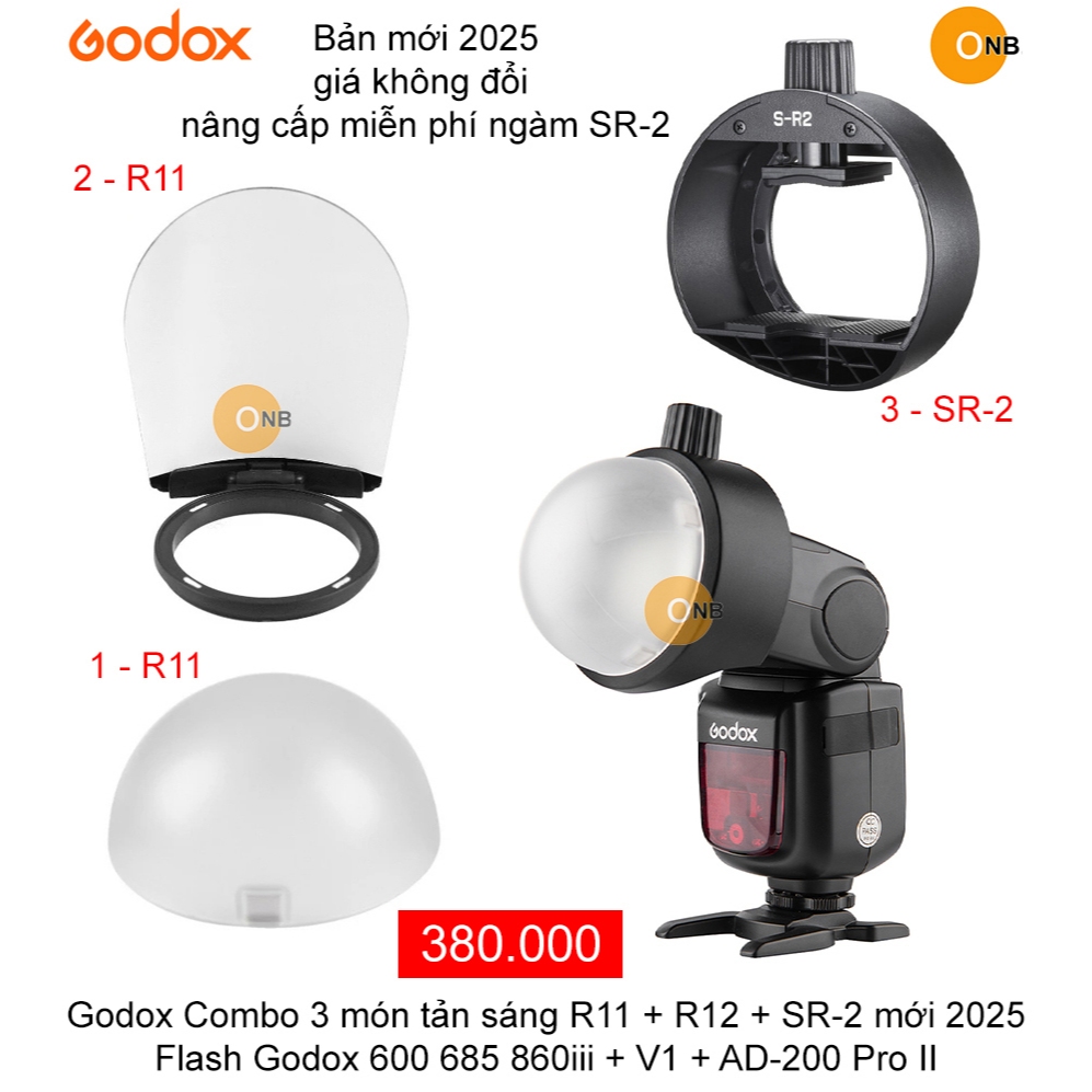 Godox AK-R11 Diffuseur à dôme de Flash magnétique Lumière