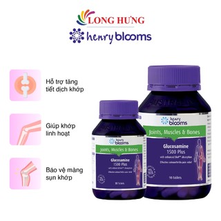 Viên uống Henry Blooms Glucosamine 1500 Plus hỗ trợ chắc khỏe hệ xương khớp (30 viên/90 viên/180 viên)