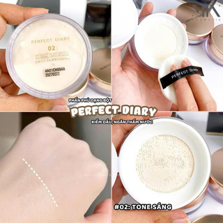 [PERFECT DIARY] Phấn Phủ Bột PERFECT DIARY Soft Velvet Loose Powder Nắp Vàng Kiềm Dầu Kháng Mồ Hôi 7g Minna Cosmetics