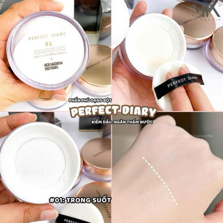 [PERFECT DIARY] Phấn Phủ Bột PERFECT DIARY Soft Velvet Loose Powder Nắp Vàng Kiềm Dầu Kháng Mồ Hôi 7g Minna Cosmetics
