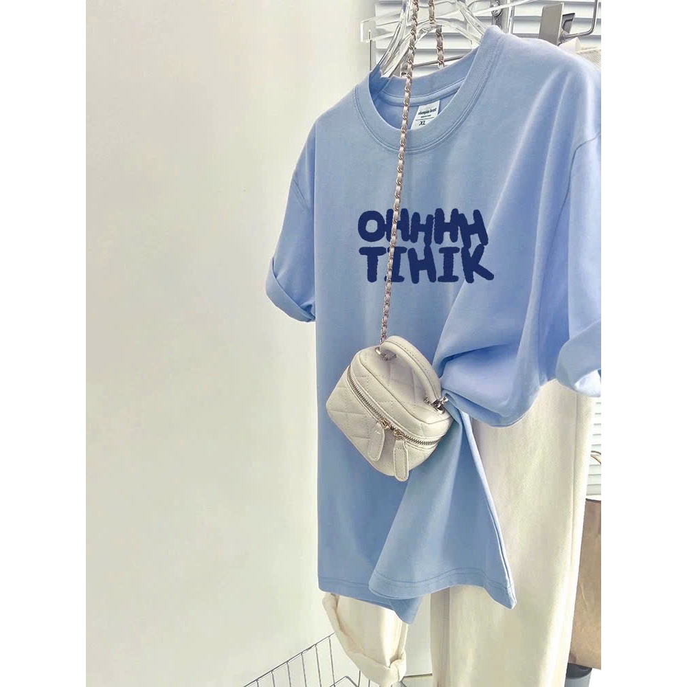 áo thun rộng pastel cotton