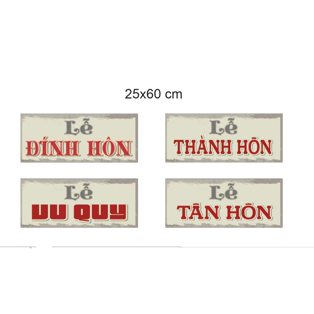 BẢNG VU QUY/ TÂN HÔN PHONG CÁCH XƯA