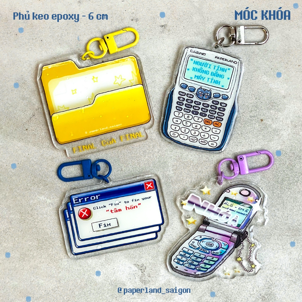 MÓC KHÓA 6cm | người tính không bằng máy tính | popsocket - keychain ...