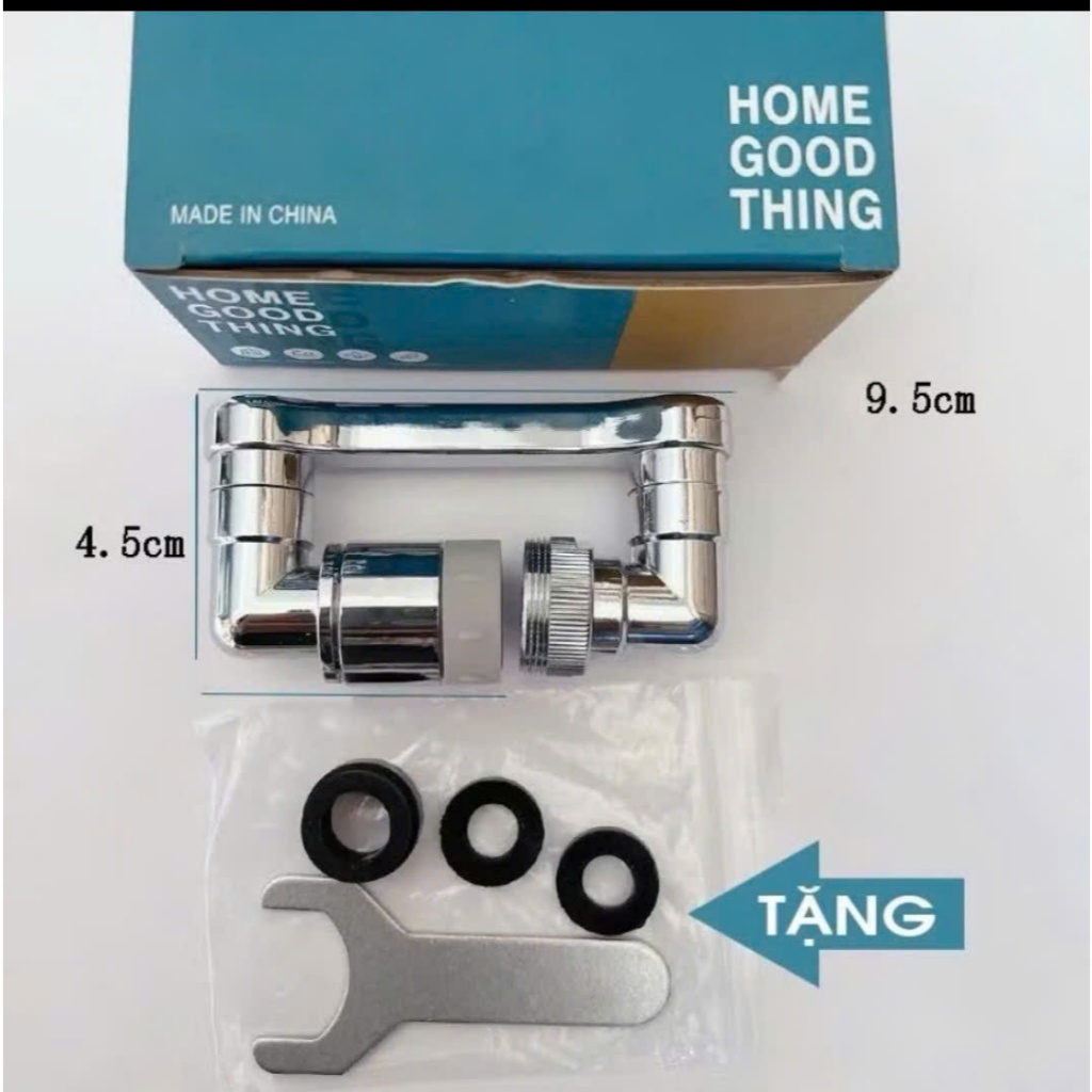 Bộ Vòi Rửa Mặt, Vòi Rửa Tay Lavabo Đầu Xoay 720 Độ Thông Minh Vòi Nước Nóng Lạnh 2 Chế Độ Xả