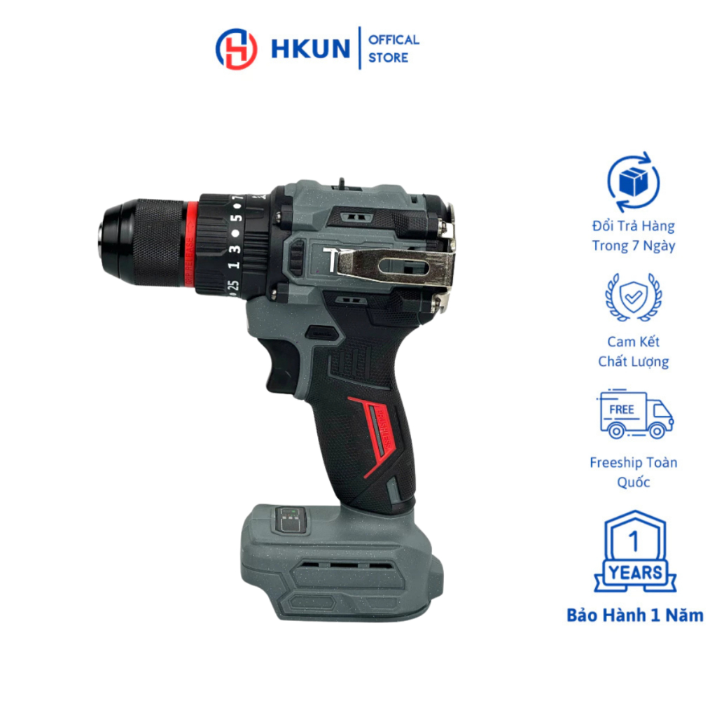 Thân Máy Khoan Pin TBM BM-003, Khoan Pin 3 Chức Năng Động Cơ Không Chổi Than Chân Pin Phổ Thông