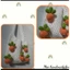 Túi lưới cà rốt đeo chéo M8 - túi lưới đi biển - handmade len - crochet