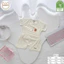 Combo 2-3-5 Bộ quần áo cộc Happy Kids màu kem chất petit quần cạp cao cho bé 0-9m (2.8-8kg)