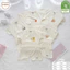 Combo 2-3-5 Bộ quần áo cộc Happy Kids màu kem chất petit quần cạp cao cho bé 0-9m (2.8-8kg)