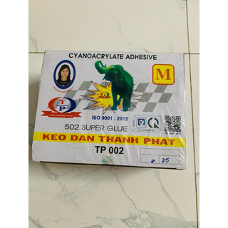 Hộp 50 chai keo dán 502 M Thành Phát, keo dán sắt kết dính nhanh, tiện lợi