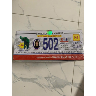 Hộp 50 chai keo dán 502 M Thành Phát, keo dán sắt kết dính nhanh, tiện lợi