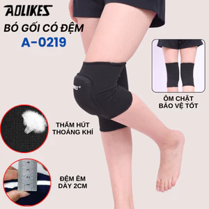Bó Gối Thun Co Giãn AOLIKES Có Đệm Mút Chống Chấn Thương Gối (1 Cặp) - Phụ kiện thể thao, Băng Gối