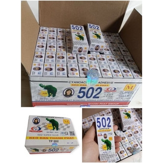 Hộp 50 chai keo dán 502 M Thành Phát, keo dán sắt kết dính nhanh, tiện lợi