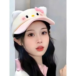 Mũ Che Nắng Hello Kitty, Mũ Lưỡi Trai Vành Rộng Cho Nữ Dễ Thương Hot Trend Mùa Hè