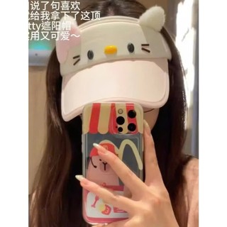 Mũ Che Nắng Hello Kitty, Mũ Lưỡi Trai Vành Rộng Cho Nữ Dễ Thương Hot Trend Mùa Hè