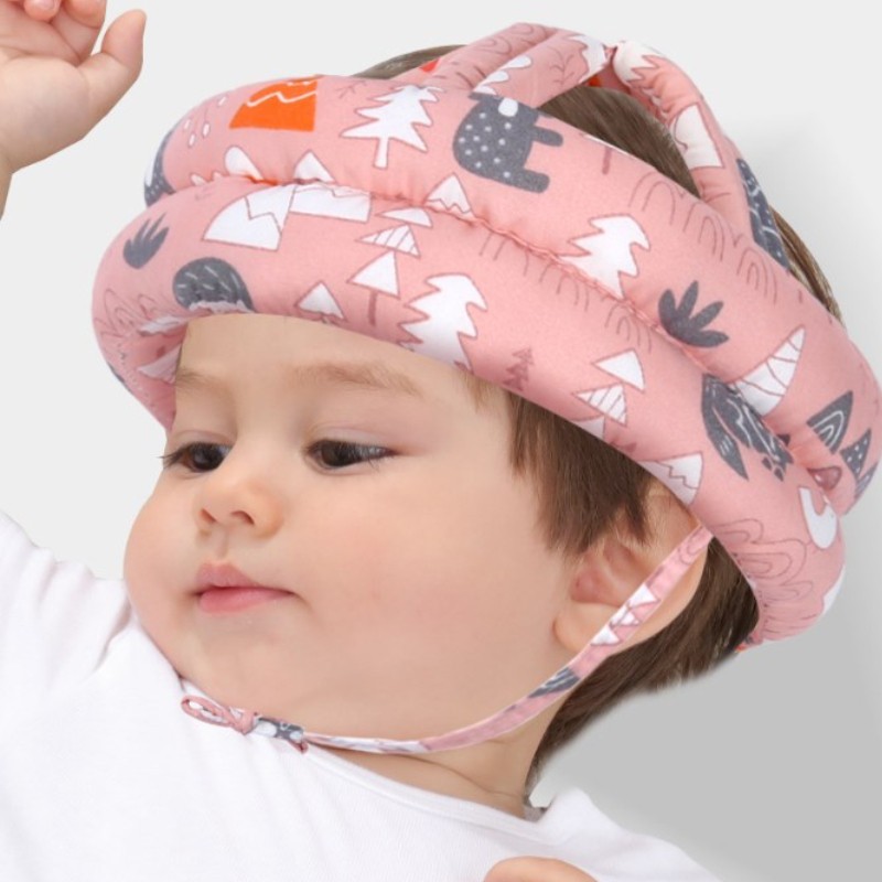 Mũ bảo vệ cho bé tập đi bảo vệ an toàn vùng đầu và gáy cho bé saubabi