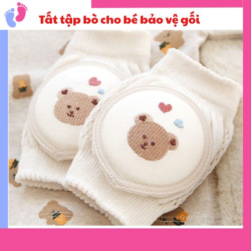 Tất/vớ tập bò bảo vệ đầu gối khi bé tập đi,đi xe đạp và thể thao saubabi