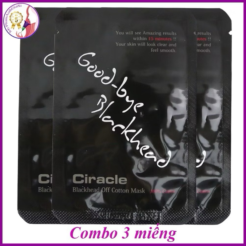 Miếng dán mụn CIRACLE PORE CONTROL BLACKHEAD OFF SHEET 5ML - Hàn Quốc hạn 2028  IS93