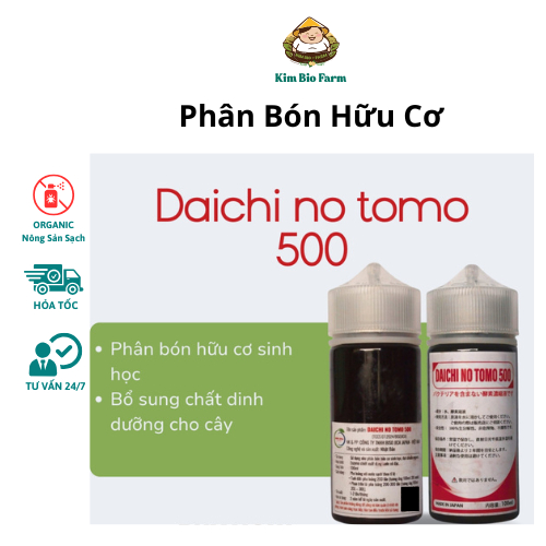 Phân Bón Hữu Cơ Enzyme Nhật Bản DAICHI NO TOMO 500 - Tăng Dưỡng Chất Cho Cây Trồng [100ML]