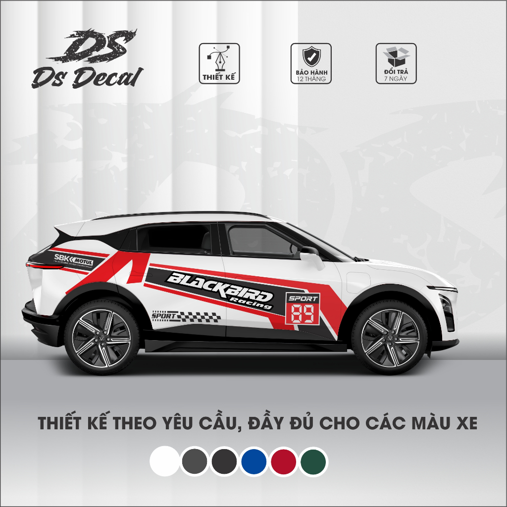 Decal dán xe VF7 - Decal sticker dán xe thể thao - 2 bên | Shopee Việt Nam