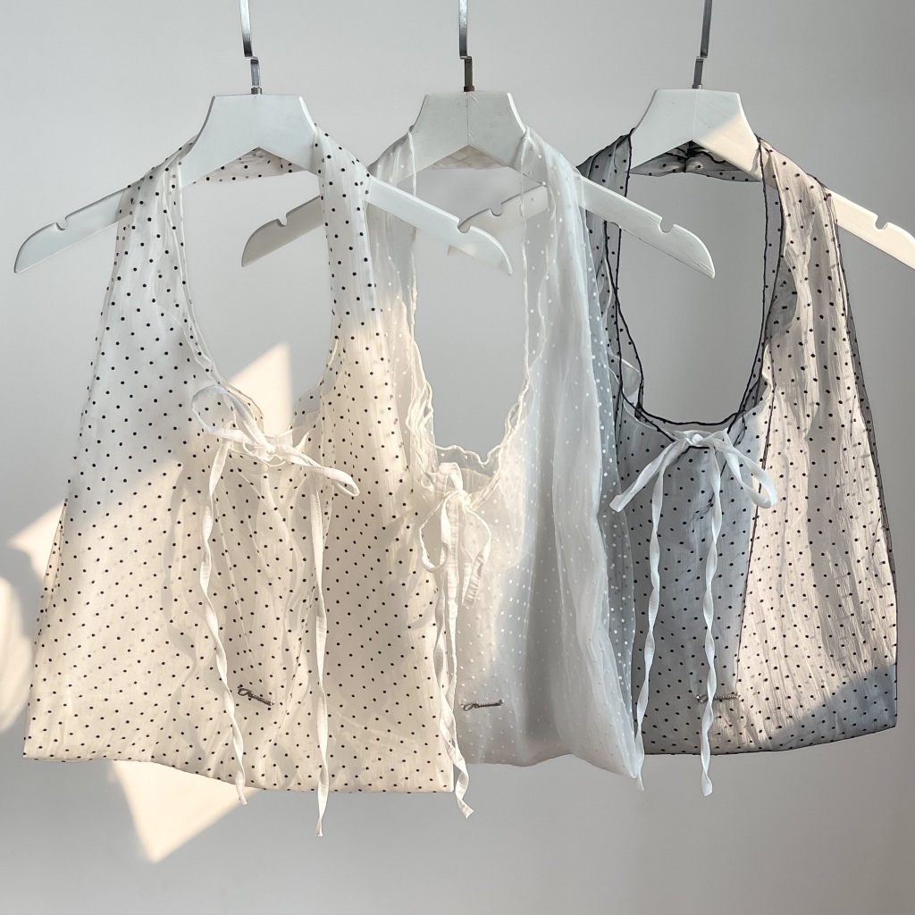 Dear Dot Tote Bag - Remmus | Túi chấm bi 2 lớp voal cho nữ