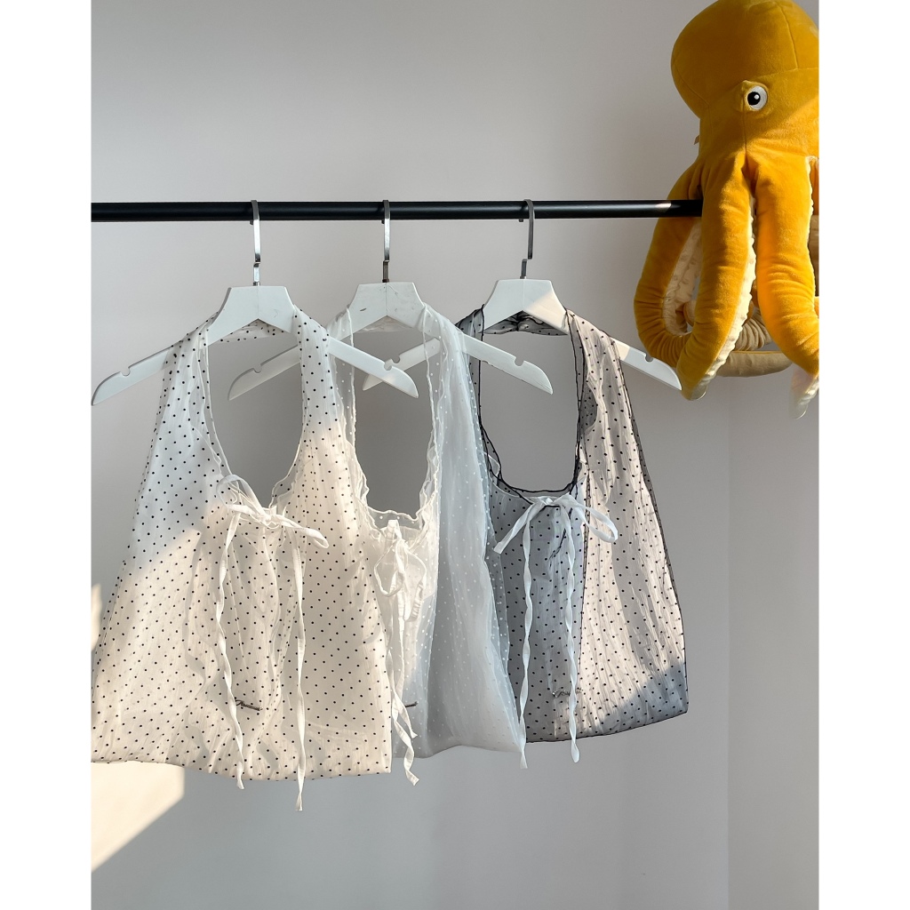 Dear Dot Tote Bag - Remmus | Túi chấm bi 2 lớp voal cho nữ