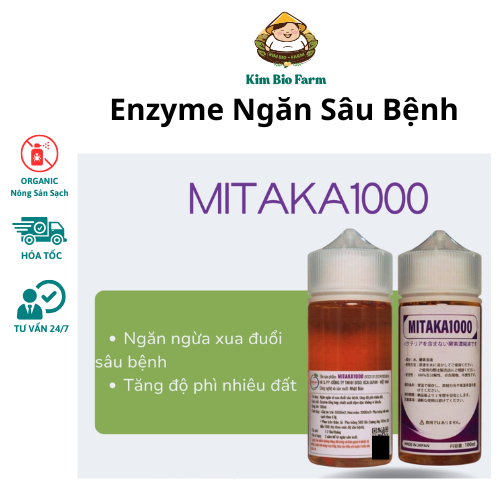 MITAKA1000 100ml – Enzyme Nhật xua đuổi sâu bệnh, tăng độ phì đất cho cây ăn trái & hoa màu