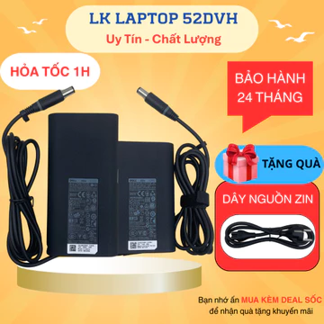 Sạc Laptop DELL Oval Chân To/ Nhỏ - Sạc DELL Type C - Sạc máy tính DELL 65W 90W 130W - Cục sạc Laptop Dell New 100%