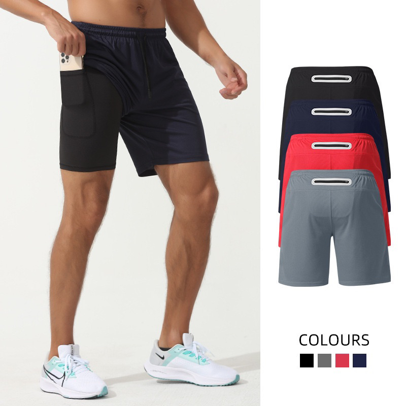QUẦN nam thể thao 2 lớp có túi kéo chạy bộ, tập gym, đạp xe đạp thun lạnh...HOT 2025