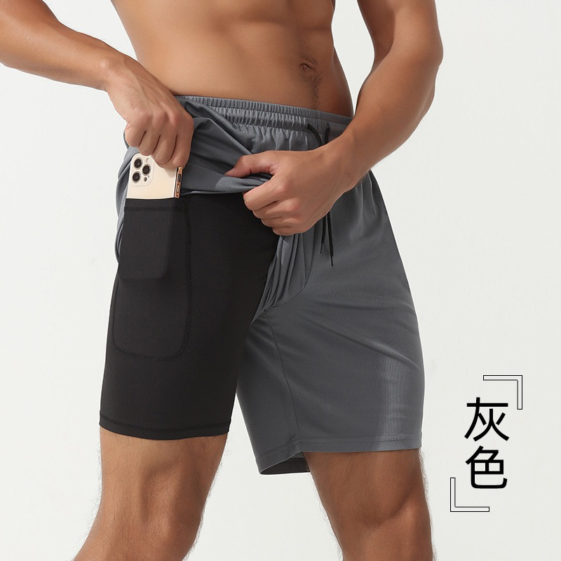 QUẦN nam thể thao 2 lớp có túi kéo chạy bộ, tập gym, đạp xe đạp thun lạnh...HOT 2025