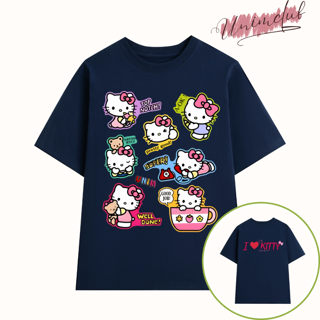 [Limited] Áo Thun Mèo Kitty Đeo Nơ Đáng Yêu Cotton Việt Cao Cấp Mềm Thoáng Mát In 3D APK09