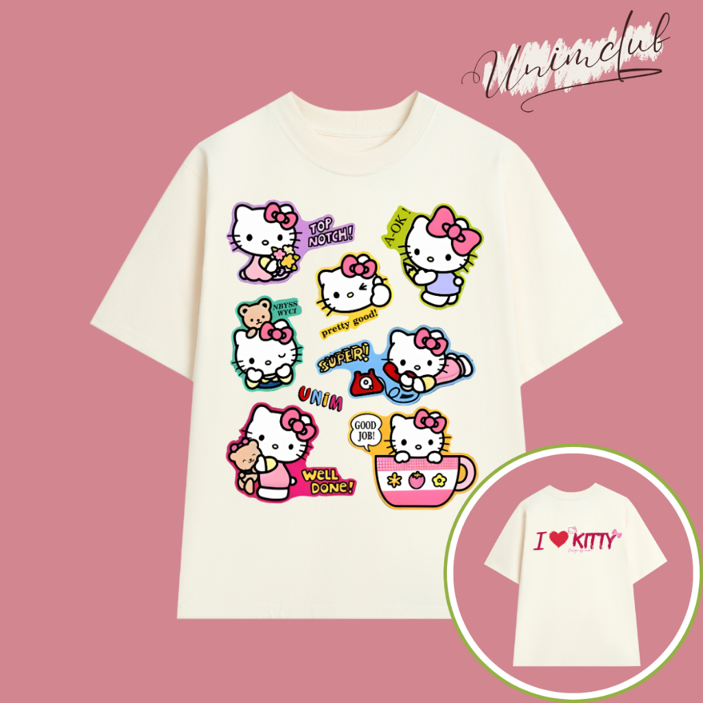 [Limited] Áo Thun Mèo Kitty Đeo Nơ Đáng Yêu Cotton Việt Cao Cấp Mềm Thoáng Mát In 3D APK09