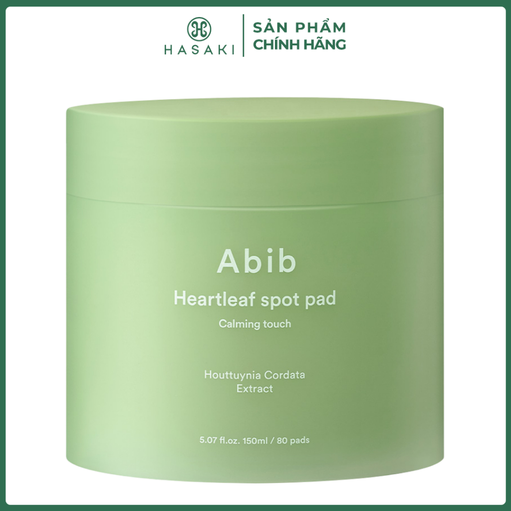Toner Pad Abib Diếp Cá Giúp Làm Dịu Da & Tẩy Tế Bào Chết 80 Miếng Heartleaf Spot Pad Calming Touch