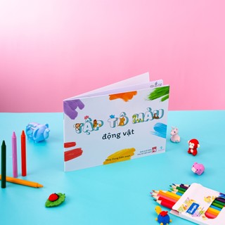 Quyển tô màu (24 trang) - Chủ đề động vật