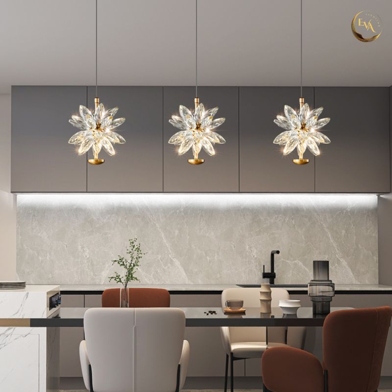 Đèn thả pha lê EVA APT502 kiểu dáng hiện đại trang trí phòng khách, phòng ngủ, phòng ăn, quán cafe bảo hành 12 tháng