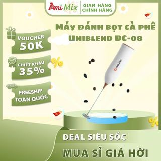 Máy Đánh Bọt Cà Phê Uniblend DC-08 – Tạo Bọt Siêu Mịn, Đánh Trứng Đa Năng, Tiện Lợi