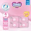 Bộ 4 gói Khăn ướt Bobby Care hương thơm nhẹ nhàng 100 tờ/gói (Hồng)