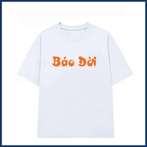 Áo thun unisex slogan hài hước BÁO ĐỜI - áo phông nam nữ thời trang chất cotton thoáng mát mềm mịn TA646