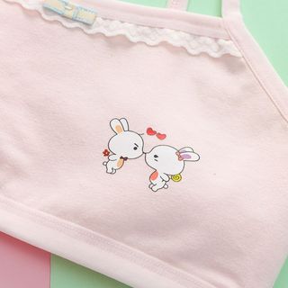 COMBO 3 Áo lót lá bé gái học sinh đệm mút mỏng êm ái cotton dày dặn thấm hút kháng khuẩn DEVARI B538
